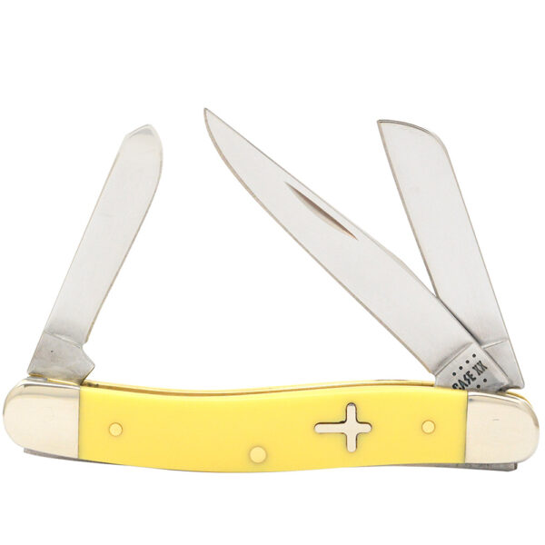 Yellow Synthetic Cross Shield Medium Stockman