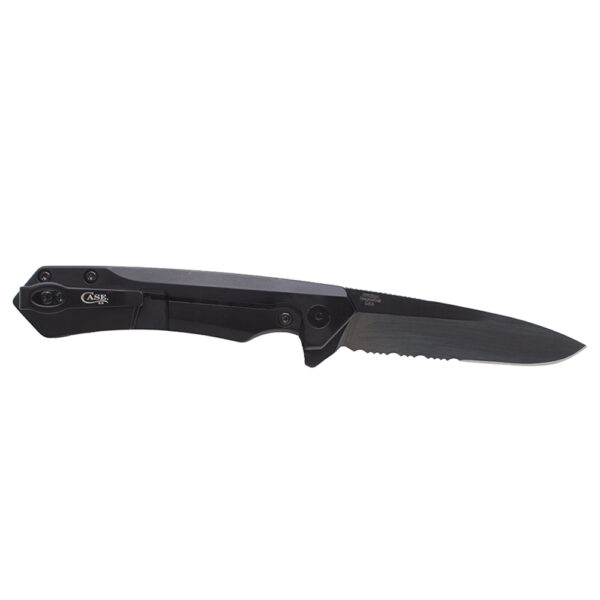Mission Series Black Anodized Aluminum MagnaCut Spear DLC-Coated Serrated Blade Kinzua® - Image 3