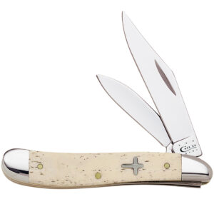 Smooth Natural Bone Cross Shield Peanut