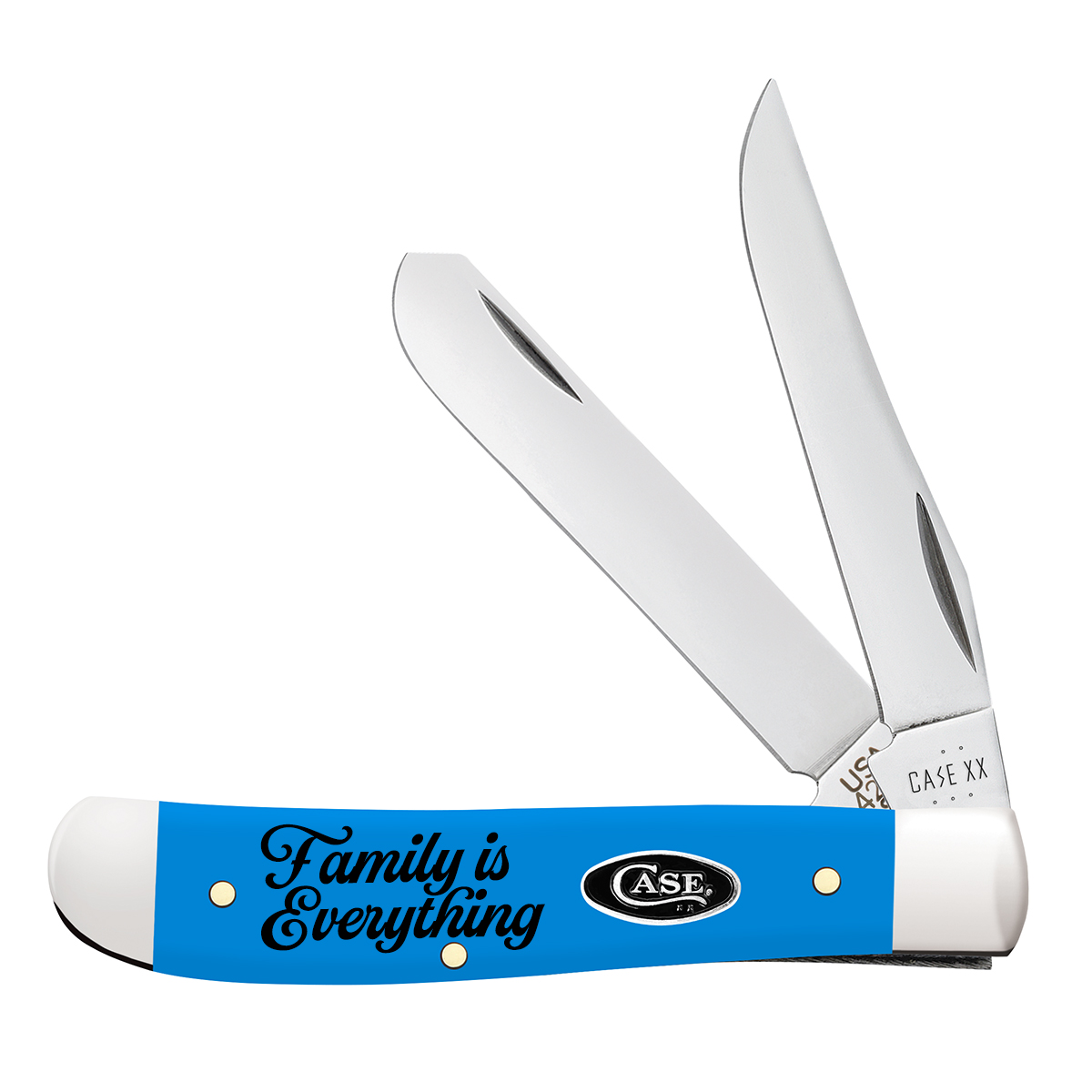 Smooth Light Blue Synthetic Family Is Everything Mini Trapper