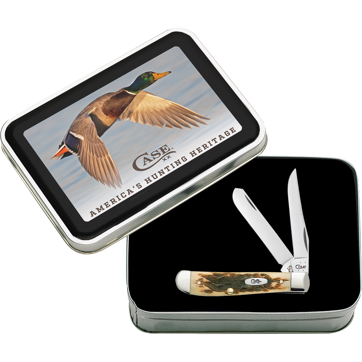 America's Hunting Heritage Duck Amber Bone Mini Trapper Gift Set