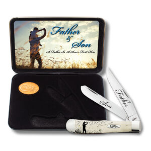 Father & Son Smooth Natural Bone Trapper Gift Set