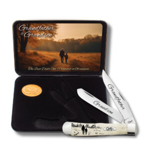 Grandfather & Grandson Smooth Natural Bone Trapper Gift Set