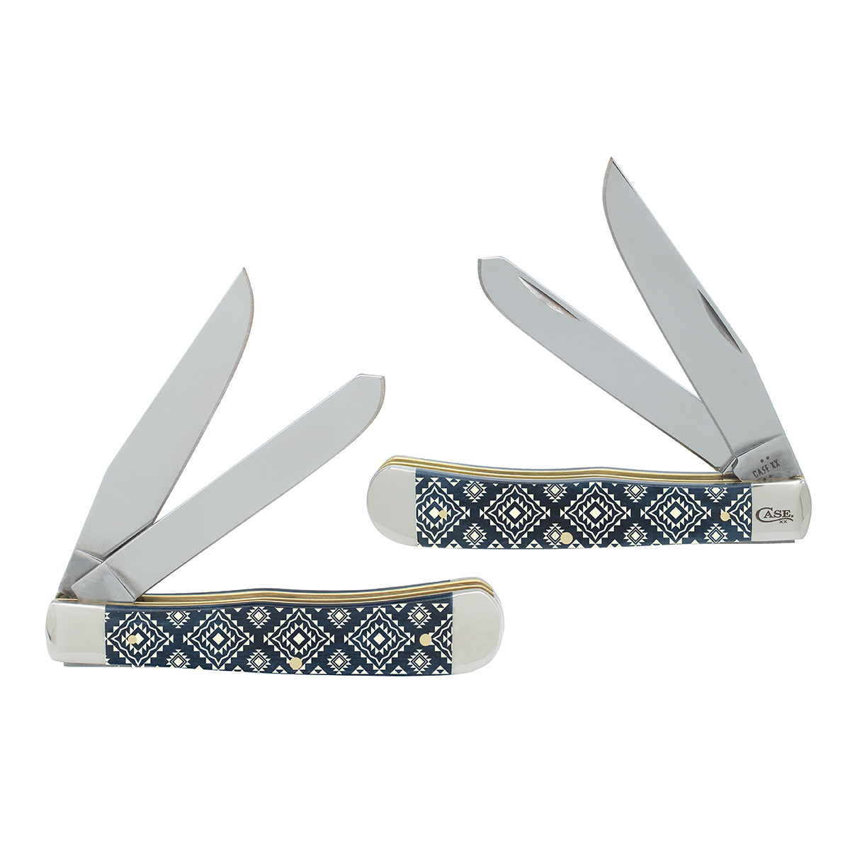 Southwestern Stitch Mediterranean Blue Bone Trapper - Image 2