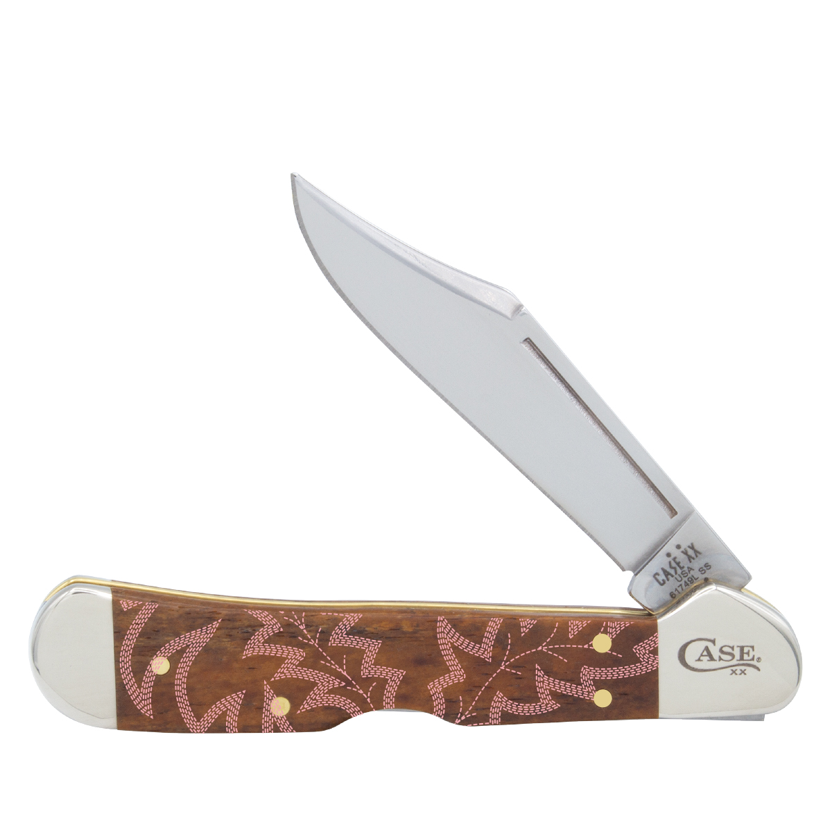 Pink Boot Stitch Smooth Antique Bone Mini CopperLock®